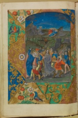 Detail uit Getijdenboek Zwarte Ogen Meesters