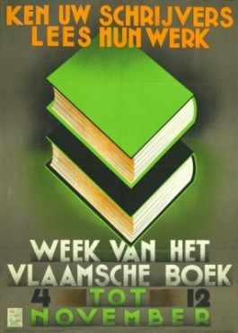 Affiche van de boekenbeurs