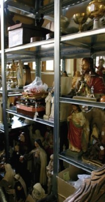 Religieuze erfgoedobjecten in opslagplaats