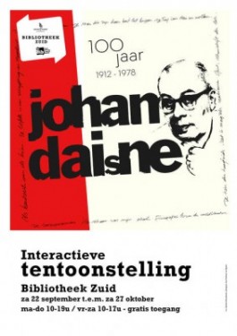 Affiche tentoonstelling '100 jaar Johan Daisne'