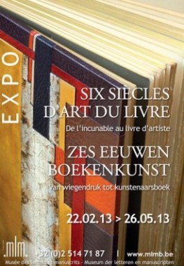 Affiche tentoonstelling 'Zes eeuwen boekenkunst'