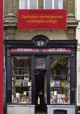 cover "Geschiedenis van antiquariaat en bibliofilie in België"