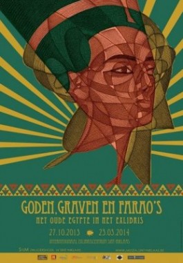 Affiche tentoonstelling 'Goden, graven en farao's'