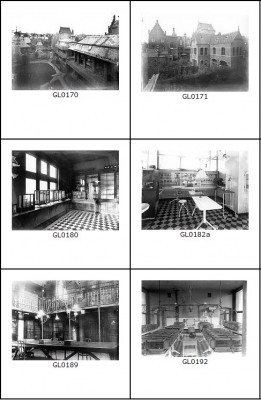 Zestal thumbnails van glasplaten