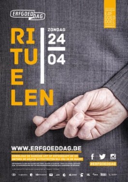 Poster Erfgoeddag 2016 met als thema Rituelen