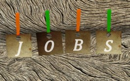 Letters spellen het woord "jobs"