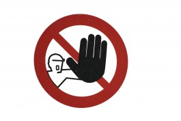 Verbodsbord Niet aanraken