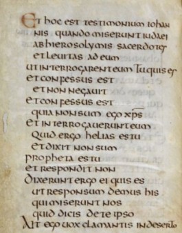 Fragment uit het Evangelie van Cuthbert