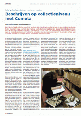 Bron: META (VVBAD) Pagina uit het artikel in META