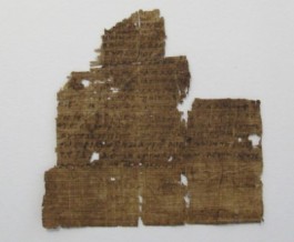 Oud papyrus die wordt gerestaureerd