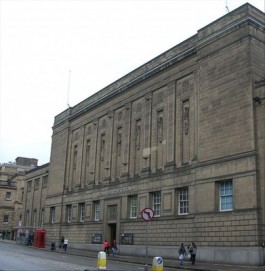 Voorgevel Nationale Bibliotheek van Schotland