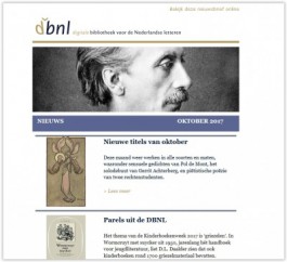 DBNL nieuwsbrief oktober