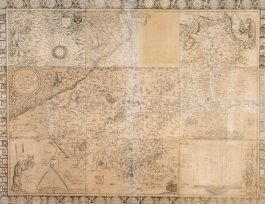 Kaart van graafschap Vlaanderen door Mercator Gerardus