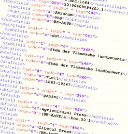 Databaserecord in XML-formaat