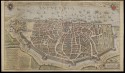 Een historische kaart van Antwerpen