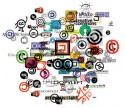 Collage Open Content-gerelateerde logo's