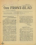 Een exemplaar van een frontblad uit de Eerste Wereldoorlog