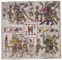 Tekeningen van Azteekse mythologische figuren