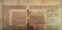 Foto van een middeleeuws handschrift