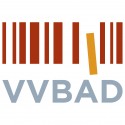 Logo met als tekst VVBAD en verschillende rode strepen