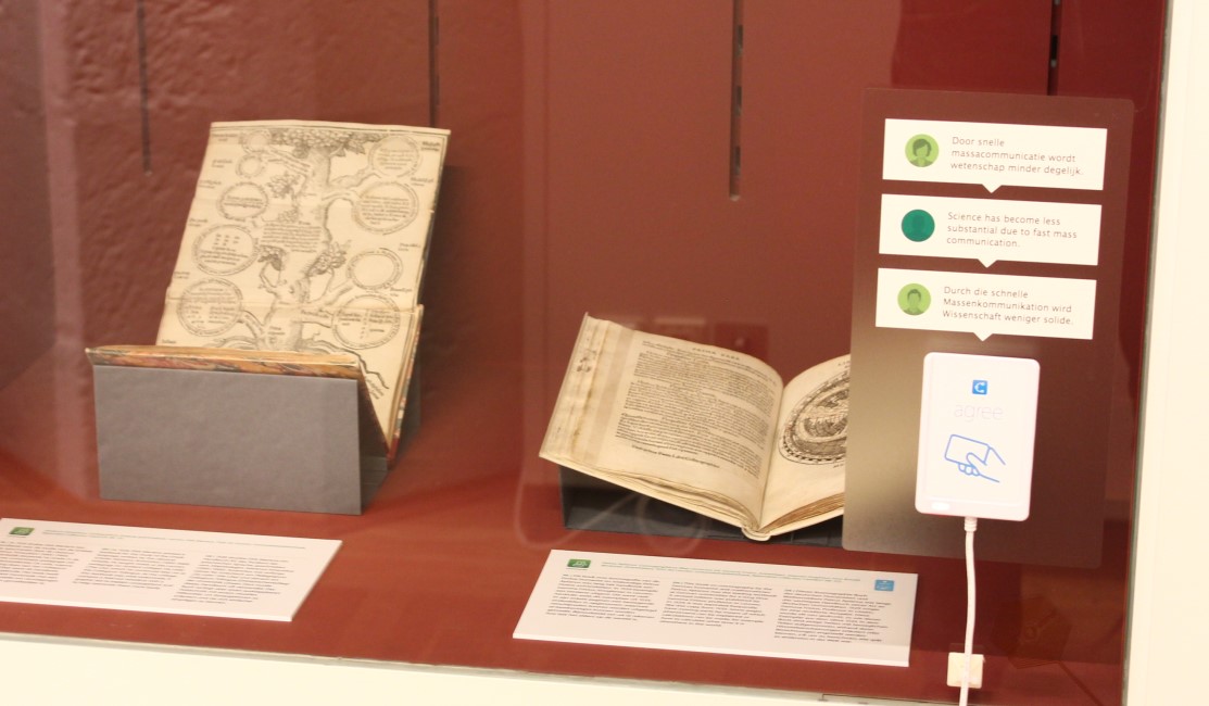 Boeken in de tentoonstelling